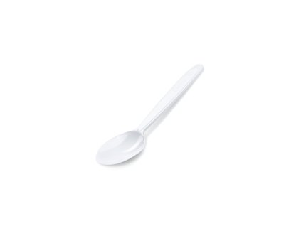 Lyžička na kávu biela 13 cm, 50 ks