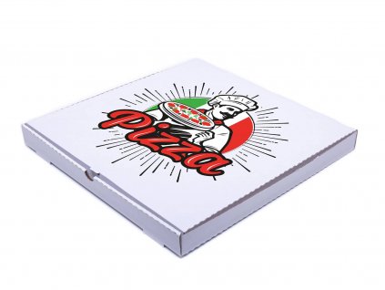 pizza krabice s potiskem kuchar bilo hneda 32x32x3 5 cm zabalmeto cz