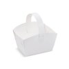 svatebni kosicek pap s ouskem bily 10x8x6 cm