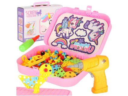 Building blocks in a suitcase screwdriver unicorn 167439