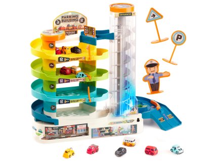 Parkovací garáž s elektrickým výtahem + 6 aut