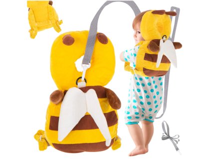Head protection cushion for learning to walk backpack fall safety bee 166692