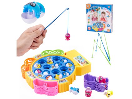 Rodinná hra FISHING GAME – 15 rybek + 4 pruty