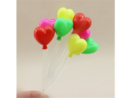 Zápich – barevná srdíčka