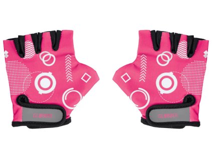 Globber - Dětské ochranné rukavičky XS Fuchsia Shapes