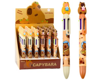 eng pl Pen Figurine Capybara With Cup Multicolor Brown 0 7mm 21551 1