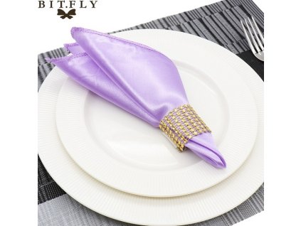 ubrousek saténový světle fialová