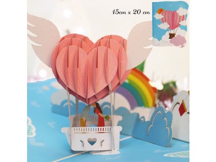 3D přání ( Horkovzdušný balón )