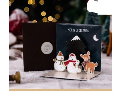 Vanocni prani snehulak , medved,kolousek