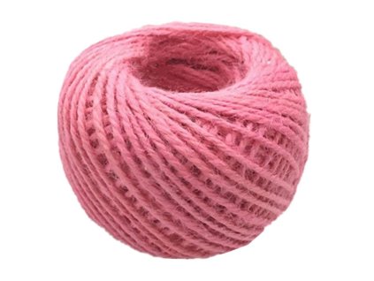 Jutový motouz (růžová)