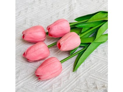 Kytice 5 tulipánů (růžové)