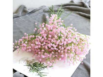 Gypsophila světle růžová kytice