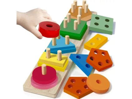 Dřevěné puzzle pro děti Kruzzel 22492