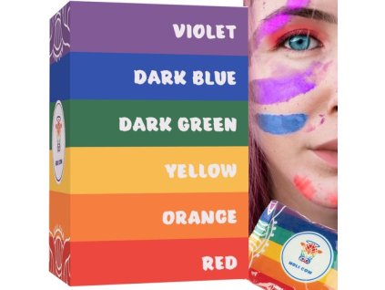 Barevný prášek Holi - sada 6 barev
