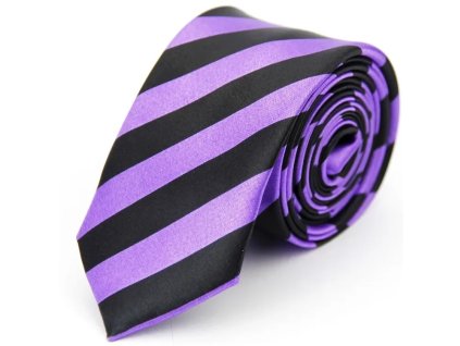Fialovočerná kravata