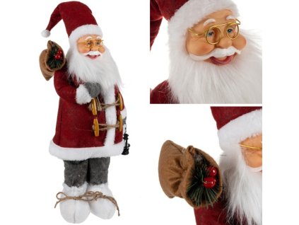 Vánoční dekorace Santa Claus 45 cm