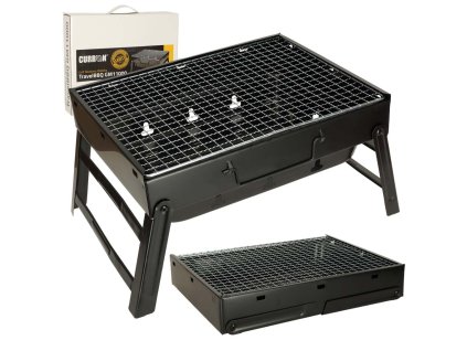 Skládací gril na dřevěné uhlí v kufru GM11000