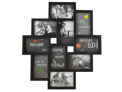 Rám na 10 fotografií - černý