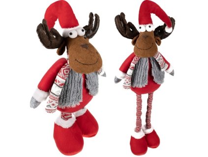 Vánoční sob s teleskopickými nohami - 88cm