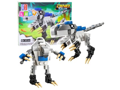 Stavebnice 2v1 Dino Robot – Tyrannosaurus Rex (67 dílků)