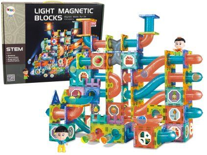 eng pl Glowing Slide For Balls Magnetic Blocks 292 Elements 14643 1