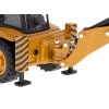Kovový bagr s nakladačem H-TOYS 1:50 – stavební stroj s pohyblivou lopatou