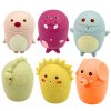 eng pl Educational Bath Toys Sensory Rubber Figures Pastel 6 pcs 30578 2