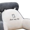 eng pl Backrest Armchair Back Support for Armchair Bed White Gray 60 x 40 cm 31061 2