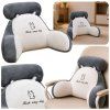 eng pl Backrest Armchair Back Support for Armchair Bed White Gray 60 x 40 cm 31061 1