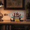 eng pl Ship in a Bottle Construction Blocks Decorative Sailing Ship Brown 885 pcs 31224 3