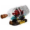 eng pl Ship in a Bottle Construction Blocks Decorative Sailing Ship Brown 885 pcs 31224 4