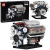 eng pl Construction Blocks V8 Engine Mechanical Model Moving Pistons 552 pcs 31225 1