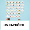 Sada 35 kartičiek s dennými aktivitami a ilustráciami víl