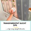 Kalendár pre deti s transparentným suchým zipsom