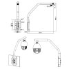 turm brustungshalterung fur ptz und dome kameras 661 sh b303s 2