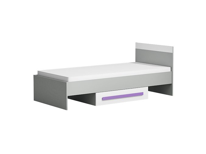 GT12 Postel (pro matraci 90x200cm) s úložným prostorem GIT