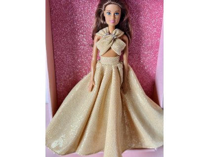 Barbie - plesová ve zlatých šatech