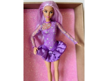Barbie krasobruslařka - fialová