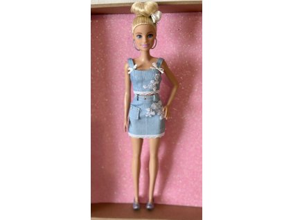 Barbie panenka v Denim outfitu.
