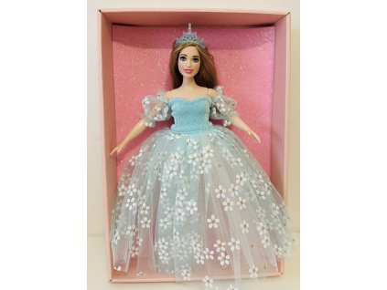 Barbie v plesových šatech - květy
