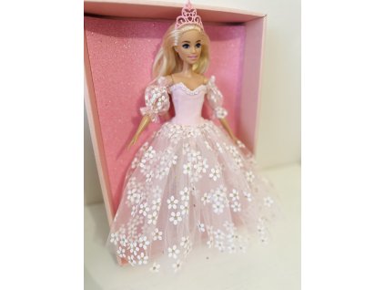 Barbie v plesových šatech - květy