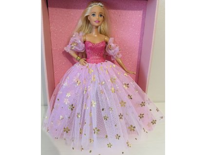 Barbie v plesových šatech - květy