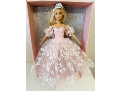 Barbie v plesových šatech - květy