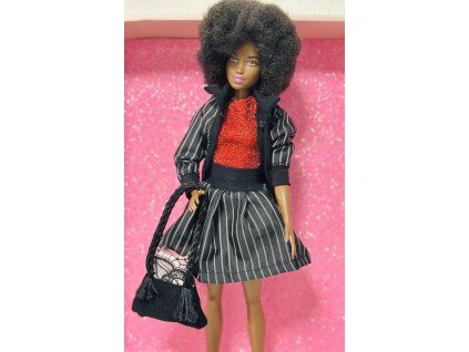 Barbie černoška trendy 3v1