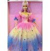 Barbie v duhových šatech s hvězdami