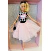 Barbie s tylovou sukní - růžová