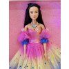 Barbie v duhových šatech s hvězdami