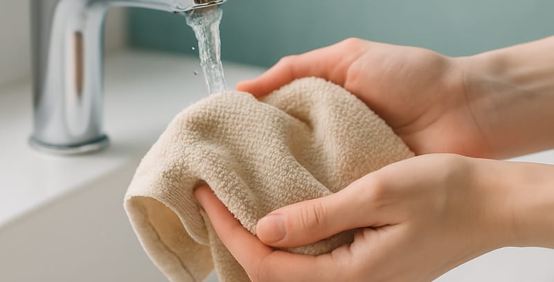 Jaký materiál žínky vybrat pro citlivou pokožku