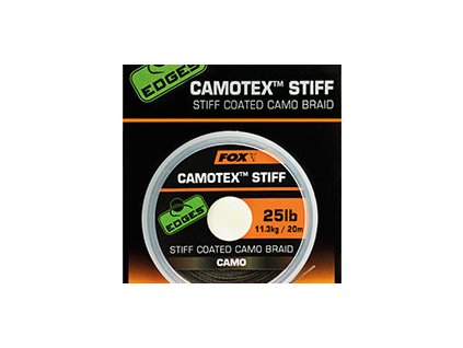 Stužená šnúra CAMOTEX STIFF 25lb 20m CAMO