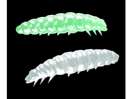 Larva 30mm 15ks GLOW UV GREEN 000 príchuť syr